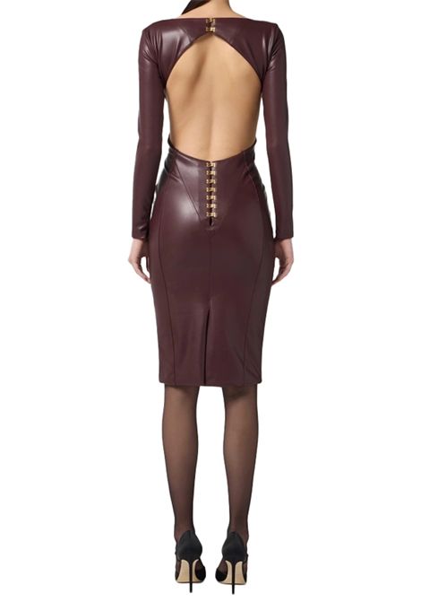 Abito Elisabetta Franchi donna AB79557E2EA4 Bordeaux elasticizzato Cut out ELISABETTA FRANCHI | Abiti | AB79557E2EA4